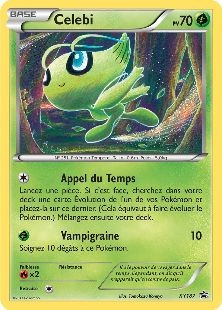 Carte Pokémon Celebi de l'extension Promo XY