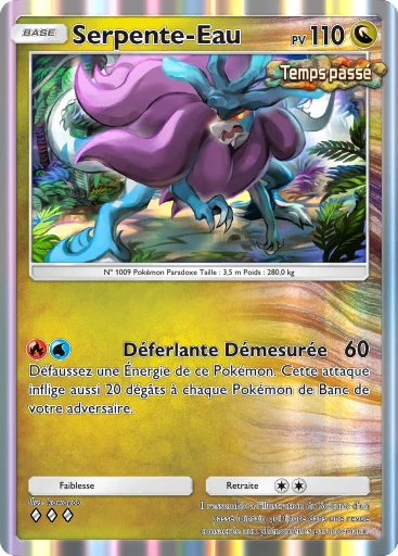 Carte Pokémon Serpente-Eau de l'extension Propulsion Paradoxe