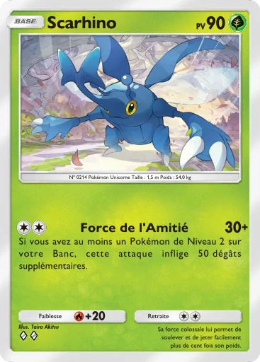 Carte Pokémon Scarhino de l'extension Aura Palpitante