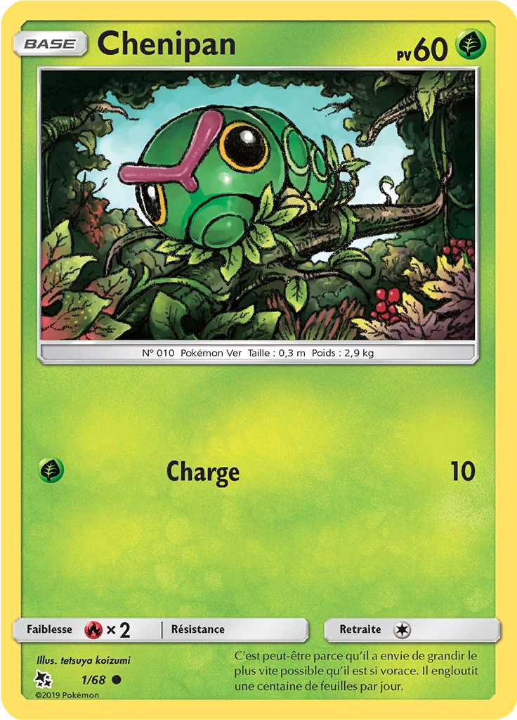 Carte Pokémon Chenipan de l'extension Destinées Occultes