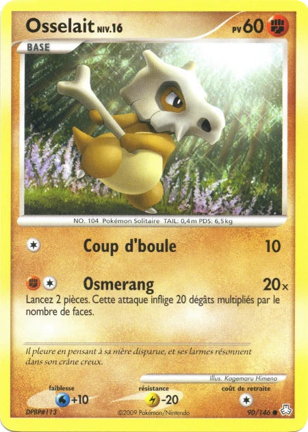 Carte Pokémon Osselait de l'extension Éveil des Légendes