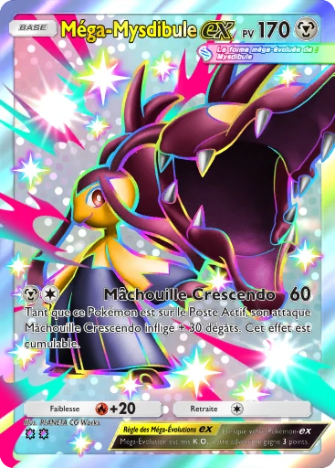 Carte Pokémon Méga-Mysdibule-ex de l'extension L'Ambition de la Team Rocket