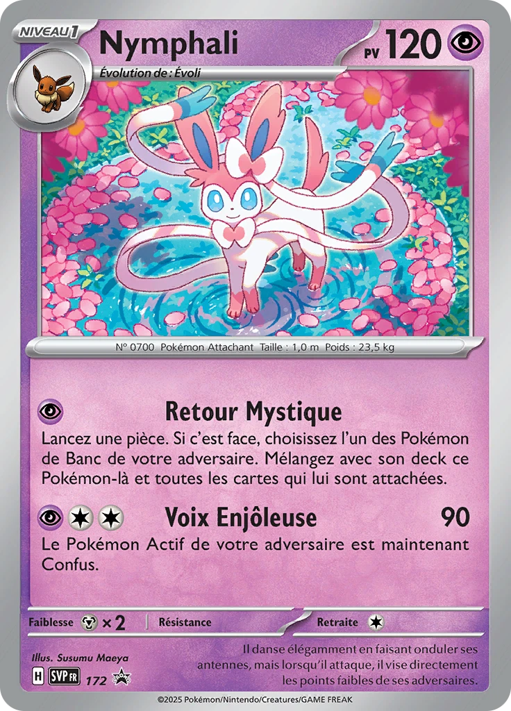 Carte Pokémon Nymphali de l'extension SVP Black Star Promos