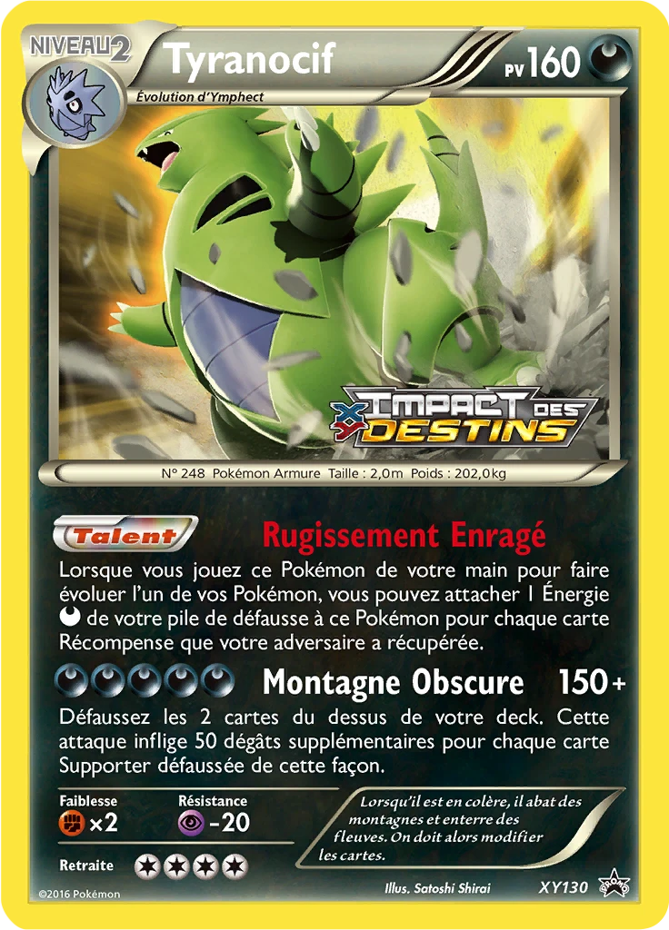 Carte Pokémon Tyranocif de l'extension Promo XY