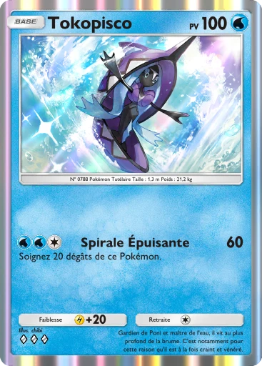 Carte Pokémon Tokopisco de l'extension Gardiens Astraux