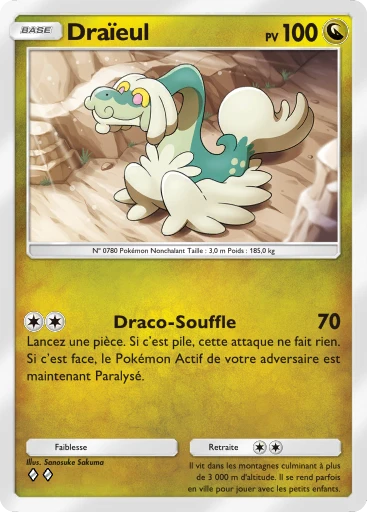 Carte Pokémon Draïeul de l'extension La Clairière d'Évoli