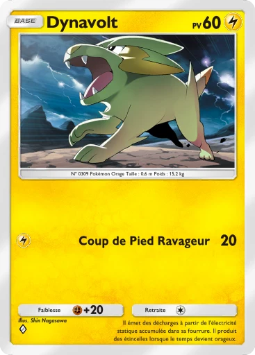 Carte Pokémon Dynavolt de l'extension Lumière Triomphale