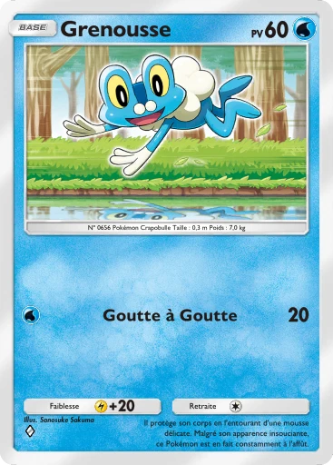 Carte Pokémon Grenousse de l'extension Méga-Ascension