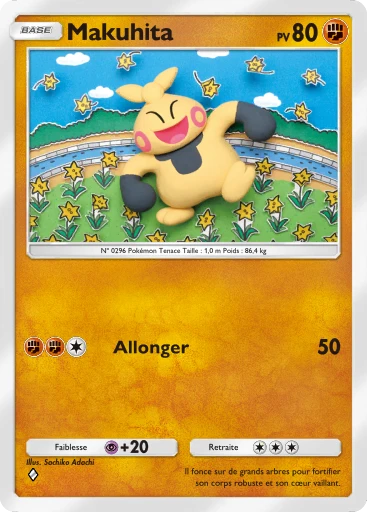 Carte Pokémon Makuhita de l'extension Méga-Ascension