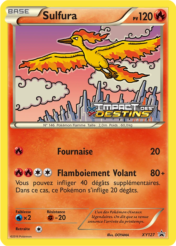 Carte Pokémon Sulfura de l'extension Promo XY