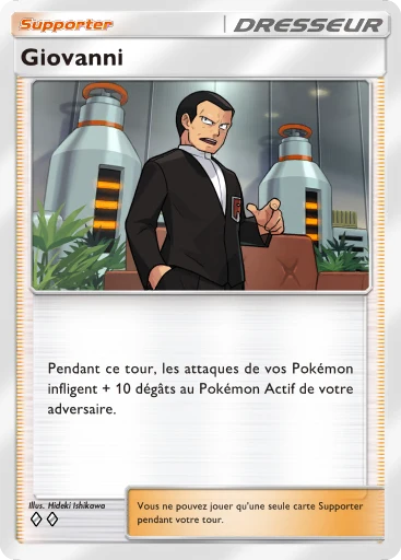 Carte Pokémon Giovanni de l'extension Booster de Luxe ex