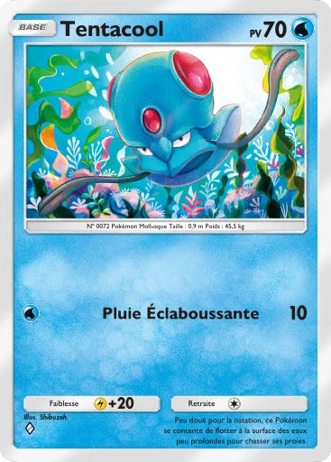 Carte Pokémon Tentacool de l'extension Réjouissances Rayonnantes