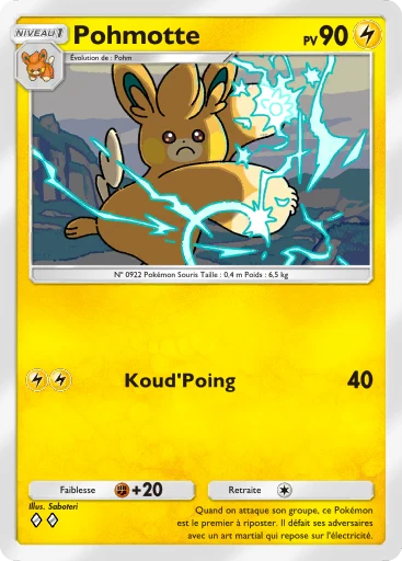 Carte Pokémon Pohmotte de l'extension Réjouissances Rayonnantes