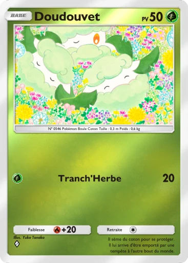Carte Pokémon Doudouvet de l'extension Booster de Luxe Méga