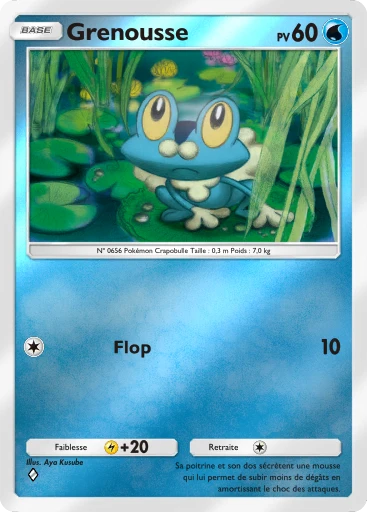 Carte Pokémon Grenousse de l'extension Booster de Luxe ex
