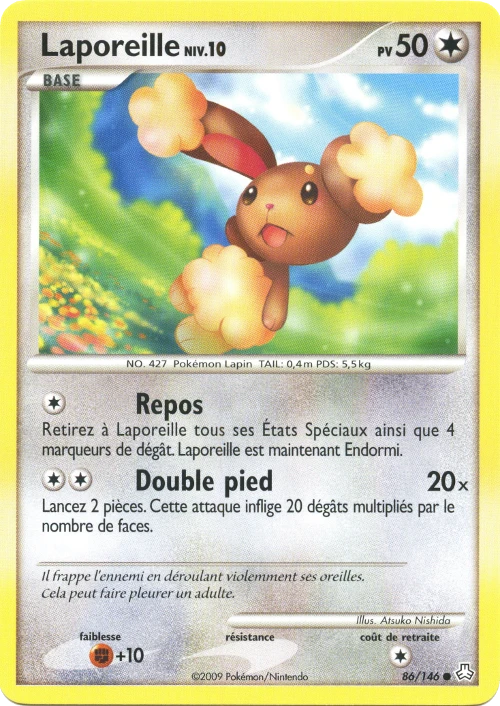 Carte Pokémon Laporeille de l'extension Éveil des Légendes