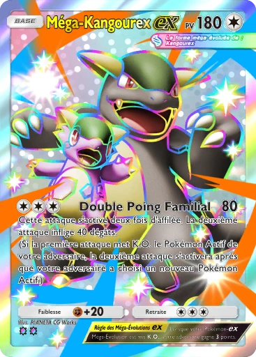 Carte Pokémon Méga-Kangourex-ex de l'extension Domination Céleste