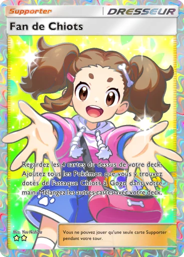 Carte Pokémon Fan de Chiots de l'extension Jours Heureux