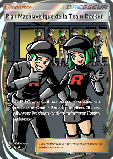 Carte Pokémon Plan Machiavélique de la Team Rocket de l'extension L'Ambition de la Team Rocket