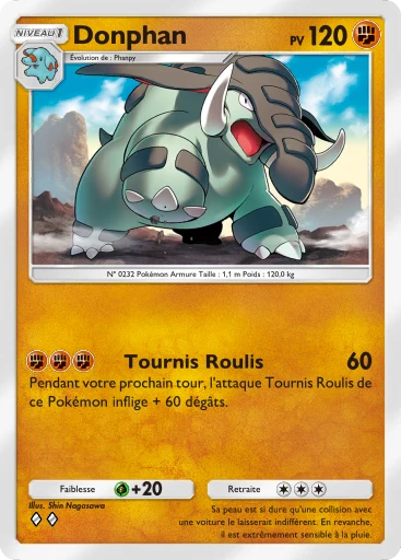 Carte Pokémon Donphan de l'extension Lumière Triomphale
