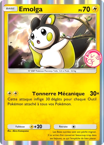 Carte Pokémon Emolga de l'extension Promo-B