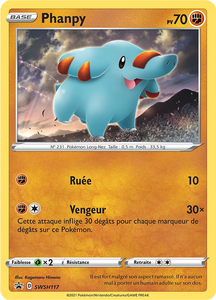 Carte Pokémon Phanpy de l'extension Promo SWSH