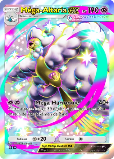 Carte Pokémon Méga-Altaria-ex de l'extension Propulsion Paradoxe