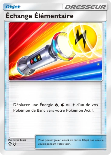 Carte Pokémon Échange Élémentaire de l'extension Booster de Luxe ex