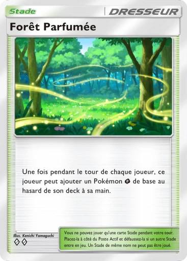 Carte Pokémon Forêt Parfumée de l'extension Booster de Luxe Méga