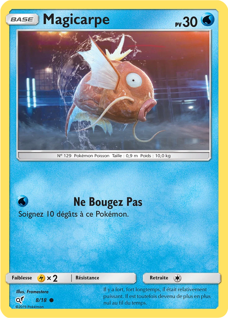 Carte Pokémon Magicarpe de l'extension Détective Pikachu