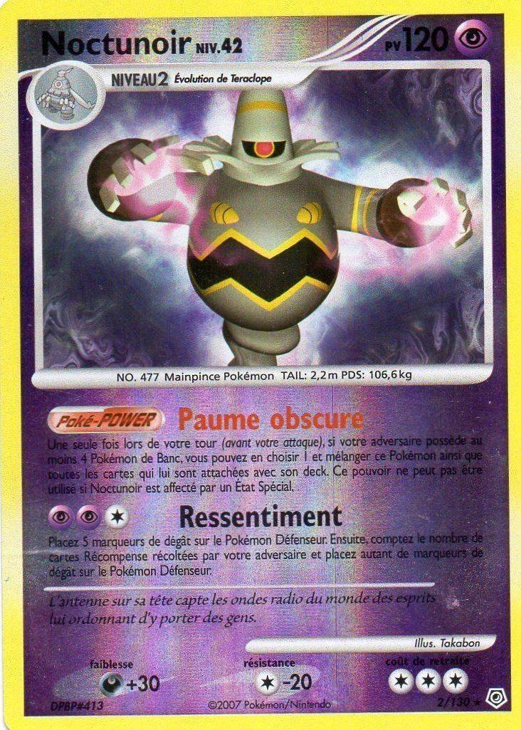 Carte Pokémon Noctunoir de l'extension Diamant & Perle