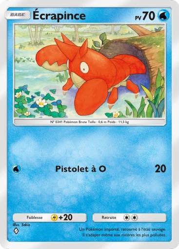 Carte Pokémon Écrapince de l'extension Méga-Ascension