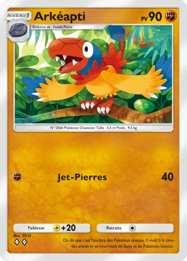 Carte Pokémon Arkéapti de l'extension Méga-Ascension