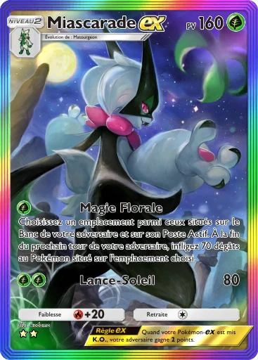 Carte Pokémon Miascarade-ex de l'extension Merveilles de Paldea