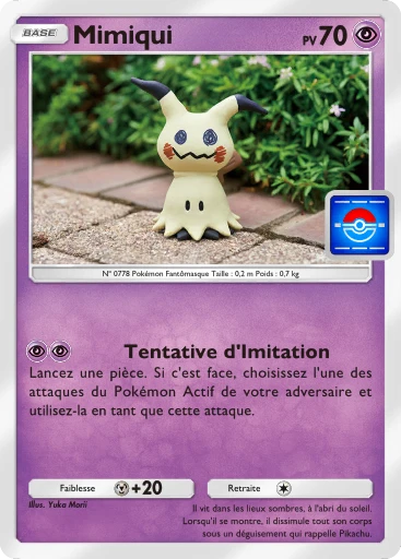 Carte Pokémon Mimiqui de l'extension Promo-A