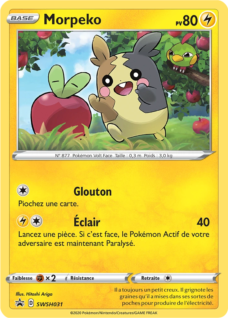 Carte Pokémon Morpeko de l'extension Promo SWSH