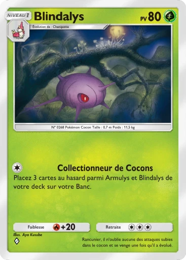 Carte Pokémon Blindalys de l'extension Domination Céleste
