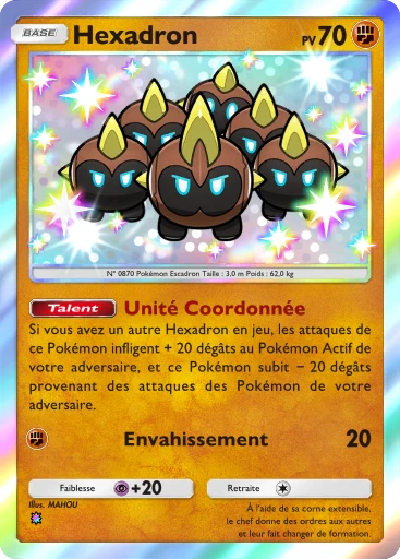 Carte Pokémon Hexadron de l'extension Domination Céleste
