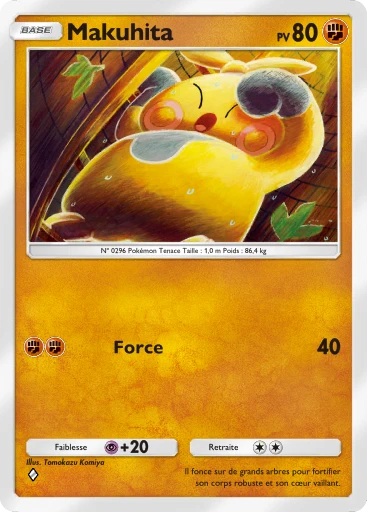 Carte Pokémon Makuhita de l'extension Embrasement Écarlate