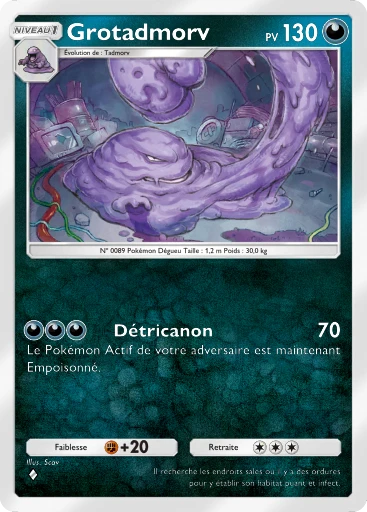 Carte Pokémon Grotadmorv de l'extension Embrasement Écarlate