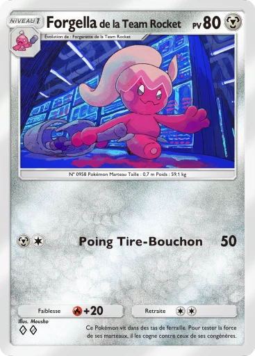 Carte Pokémon Forgella de la Team Rocket de l'extension L'Ambition de la Team Rocket