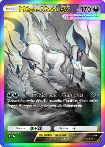 Carte Pokémon Méga-Absol-ex de l'extension Méga-Ascension