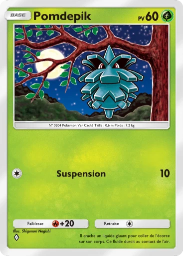 Carte Pokémon Pomdepik de l'extension Méga-Rayonnement