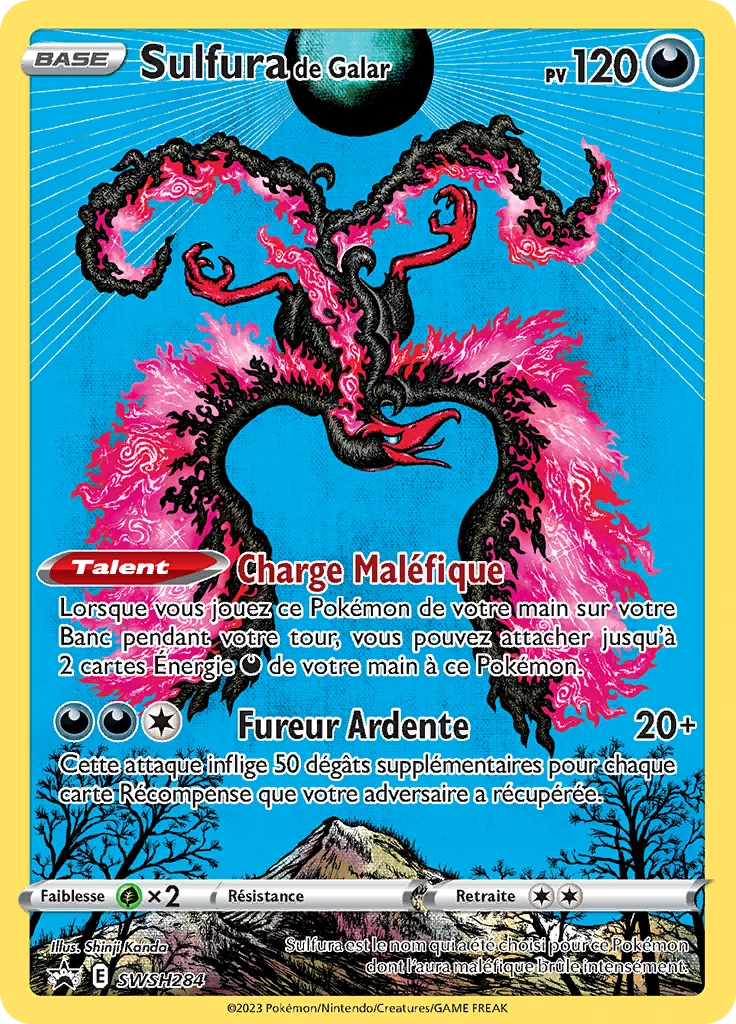 Carte Pokémon Sulfura de Galar de l'extension Promo SWSH