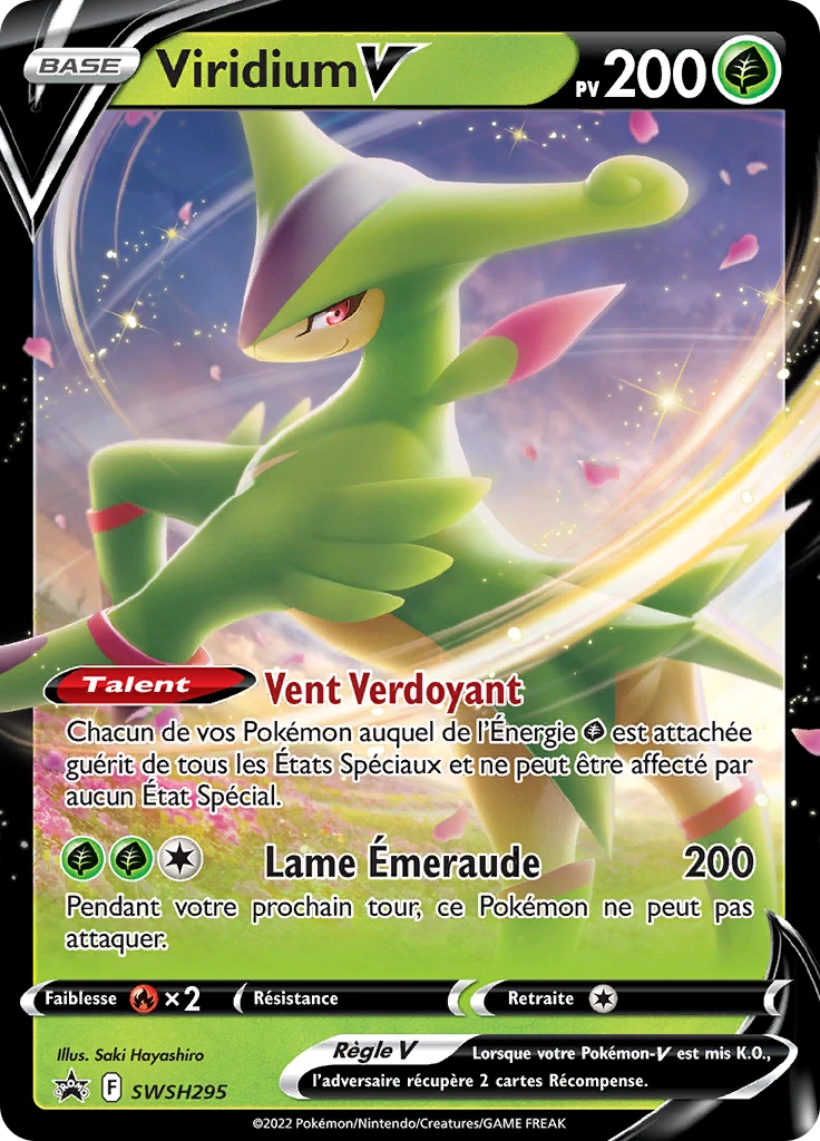 Carte Pokémon Viridium V de l'extension Promo SWSH