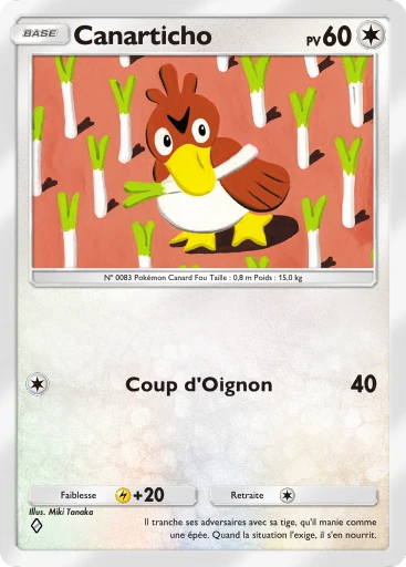 Carte Pokémon Canarticho de l'extension Booster de Luxe ex