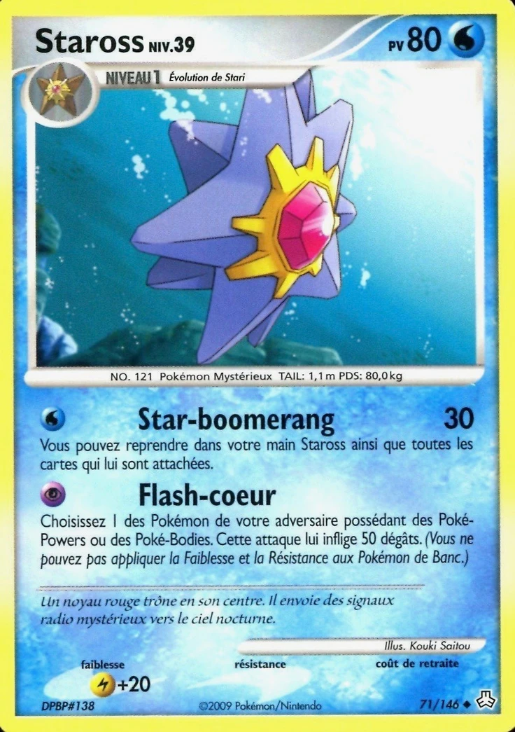 Carte Pokémon Staross de l'extension Éveil des Légendes