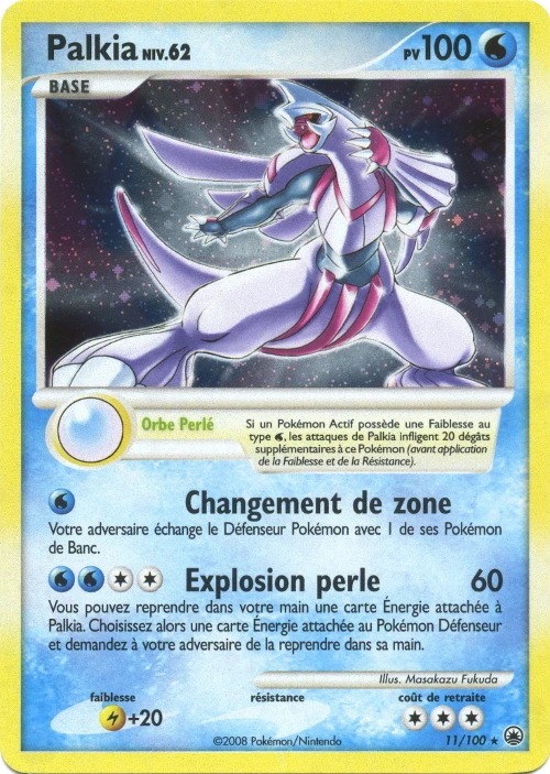 Carte Pokémon Palkia de l'extension Aube Majestueuse