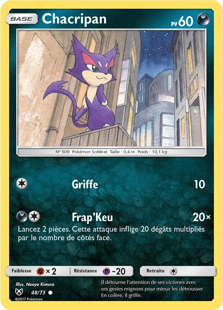 Carte Pokémon Chacripan de l'extension Légendes Brillantes