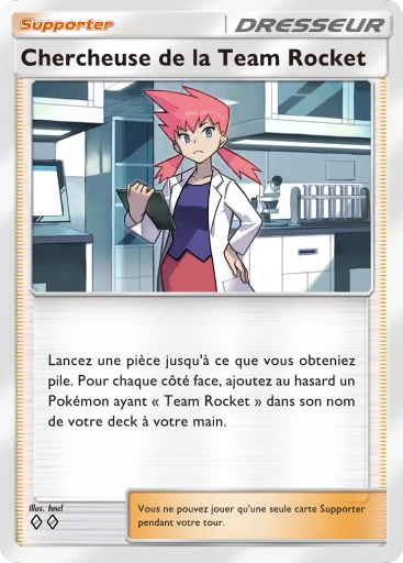 Carte Pokémon Chercheuse de la Team Rocket de l'extension L'Ambition de la Team Rocket